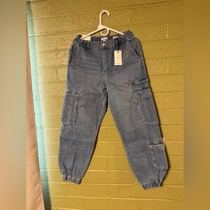 Forever 21 Blue Cargo Joggers